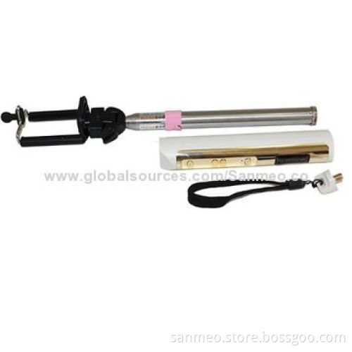 Gold Handle Selfie Sticks for Mobile Phones/Camera/Camcorder/DV Holder, Various Colors Available